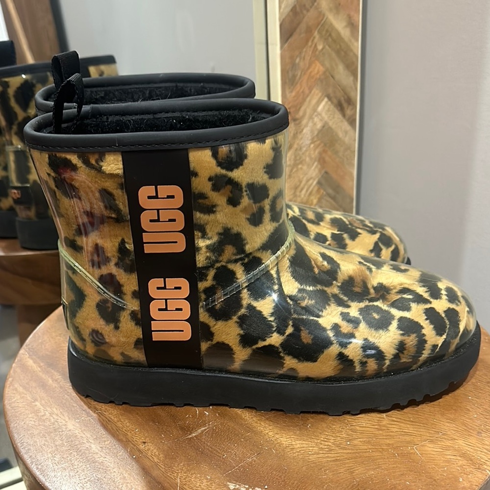 UGG Animal Print Ankle Boots